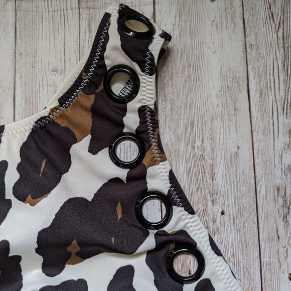 Solid & Striped the Jackie One Piece Swimsuit in Leopard L NWT - Picture 8 of 12